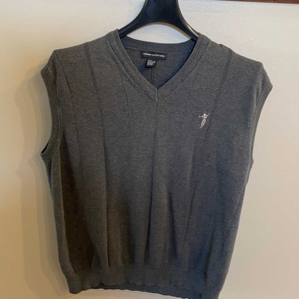 VINTAGE Men’s FAIRWAY OUTFITTERS Sweater Knit VEST size LARGE